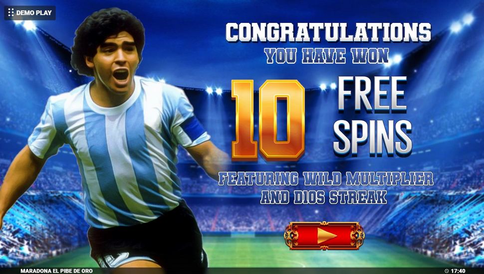 Maradona El Pibe De Oro slot free spins