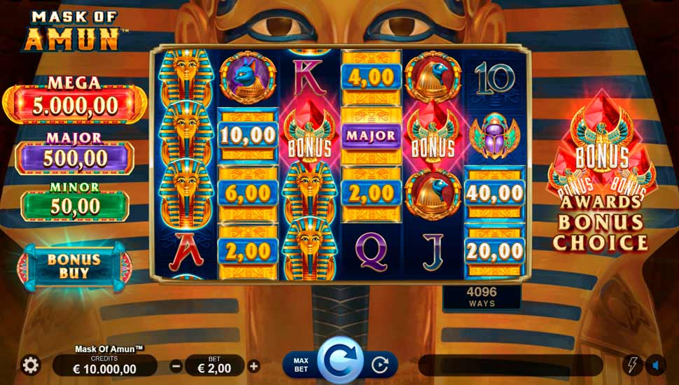 Mask of Amun Slot preview