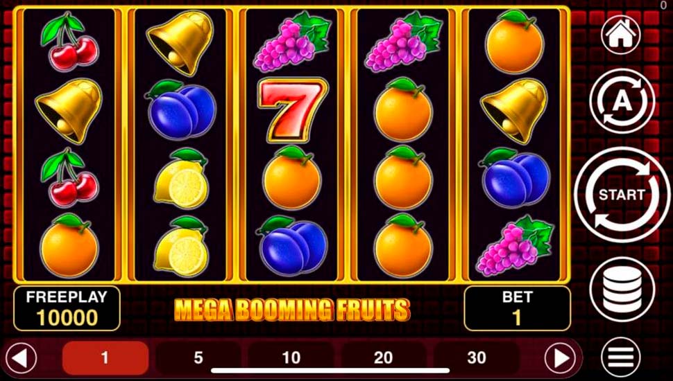 Mega Booming Fruits slot mobile