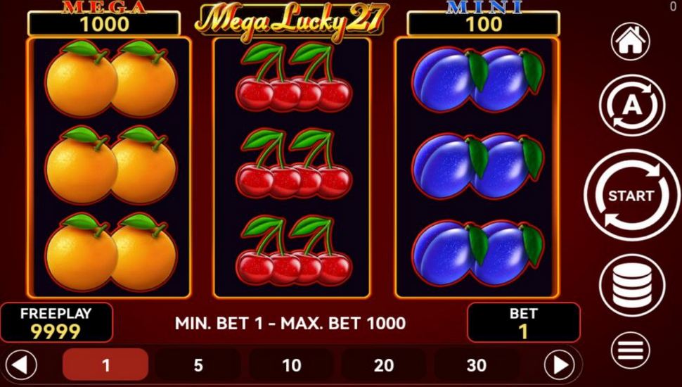 Mega Lucky 27 Slot Mobile