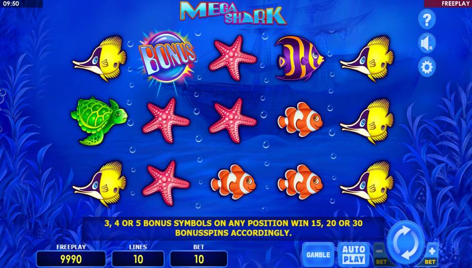 Mega Shark Slot - Review, Free & Demo Play