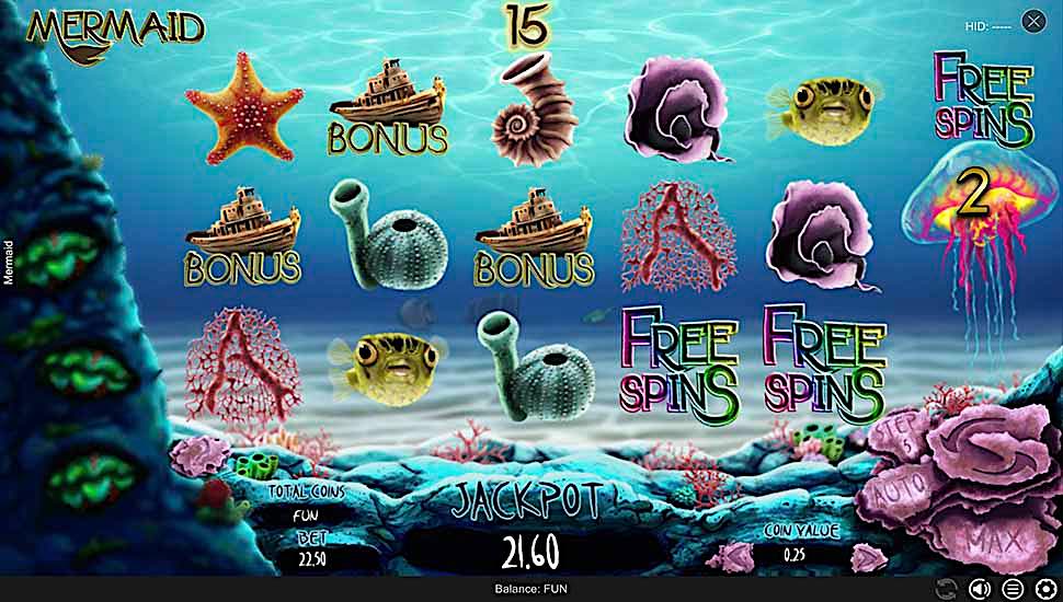 Mermaid slot free spins