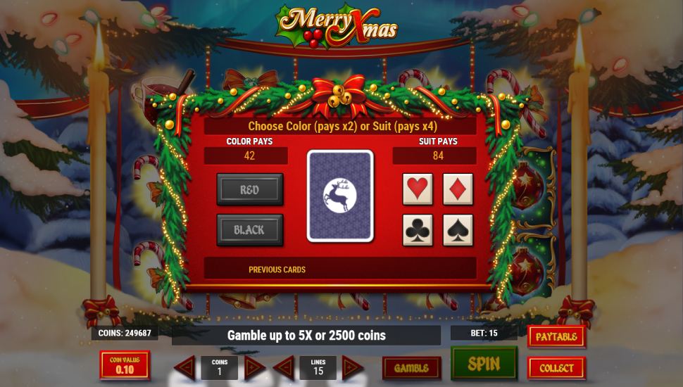 Merry Xmas slot - risk game