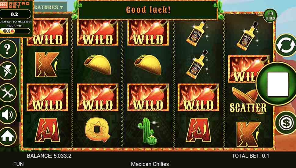 Mexican Chilies slot Wilds Feature