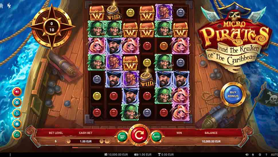 Micropirates & the Kraken of the Caribbean slot preview