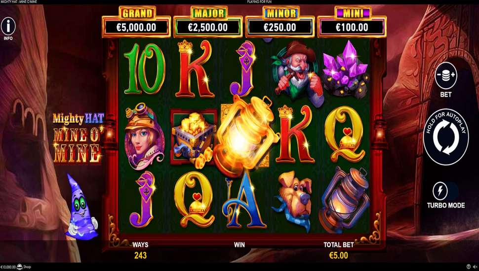 Mighty Hat Mine O’ Mine Slot - Review, Free & Demo Play preview