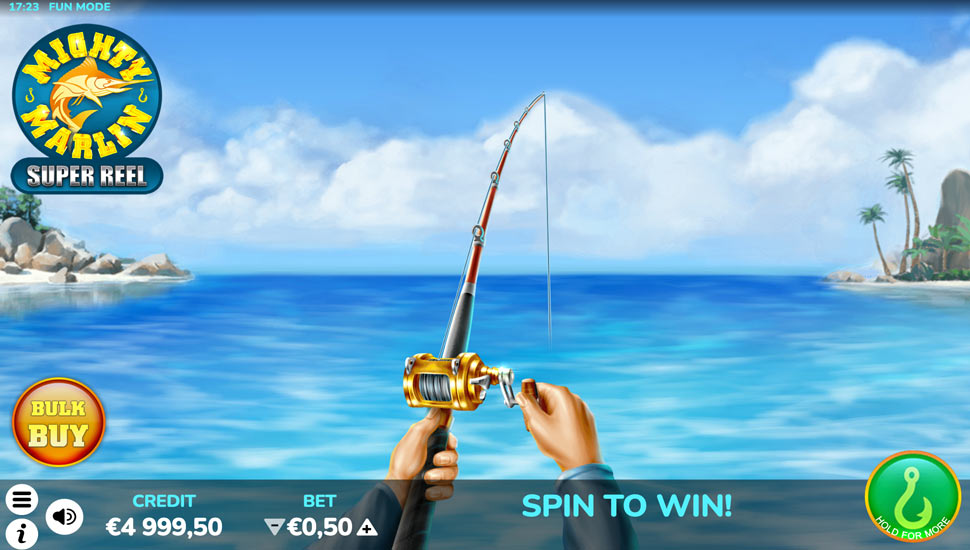 Mighty Marlin Super Reel fishing game gameplay