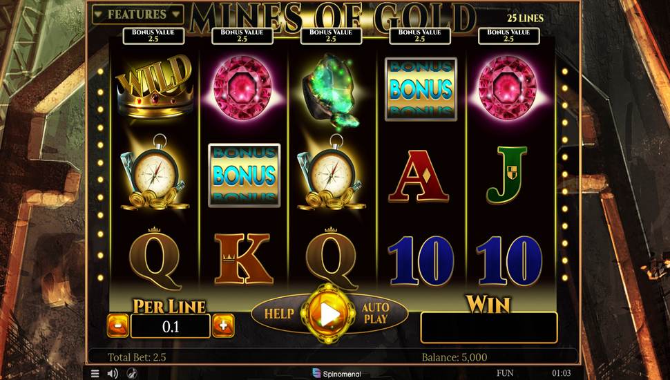 Mines of Gold Slot - Review, Free & Demo Play preview
