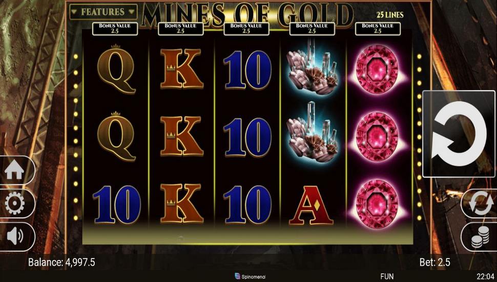 Mines of Gold Slot Mobile