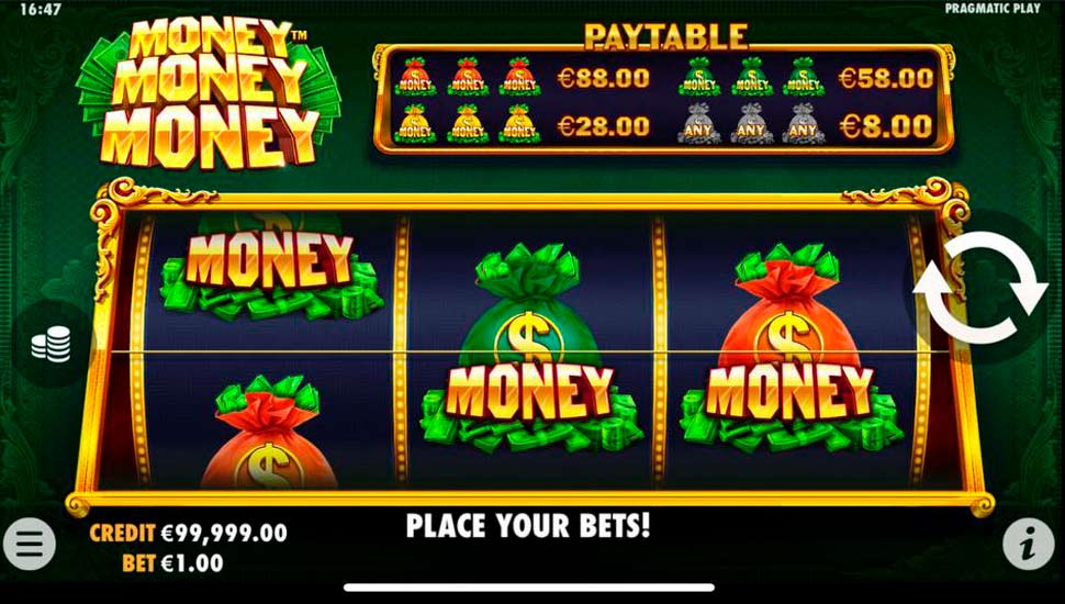 Money money money slot mobile