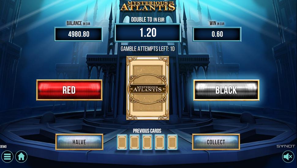 Mysterious Atlantis Slot - Gamble Feature