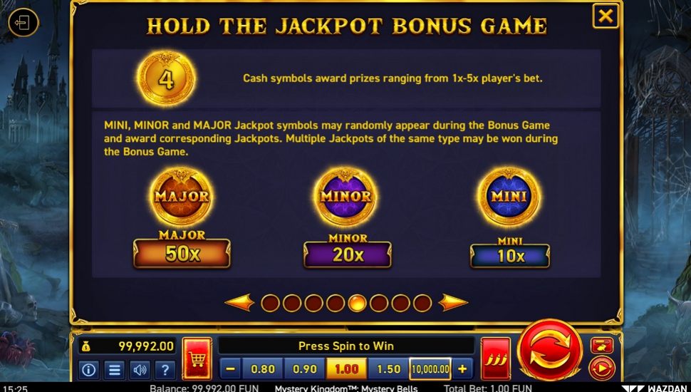Mystery kingdom mystery bells slot paytabe