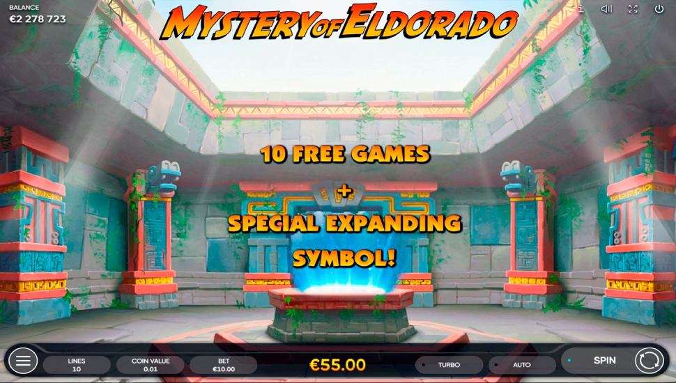 Mystery of Eldorado slot - feature