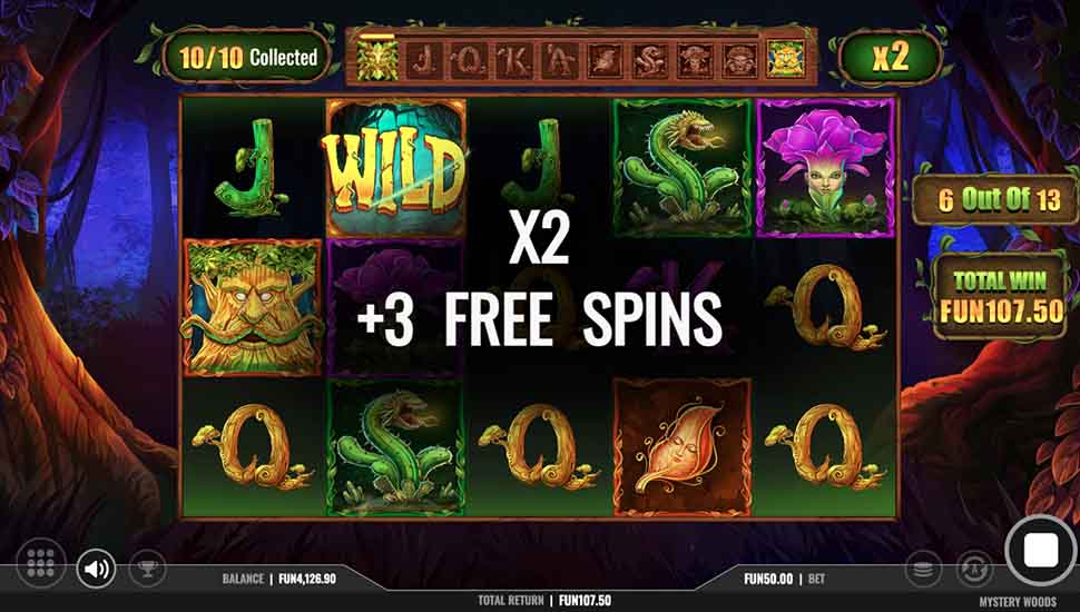 Mystery Woods slot Reveal Feature