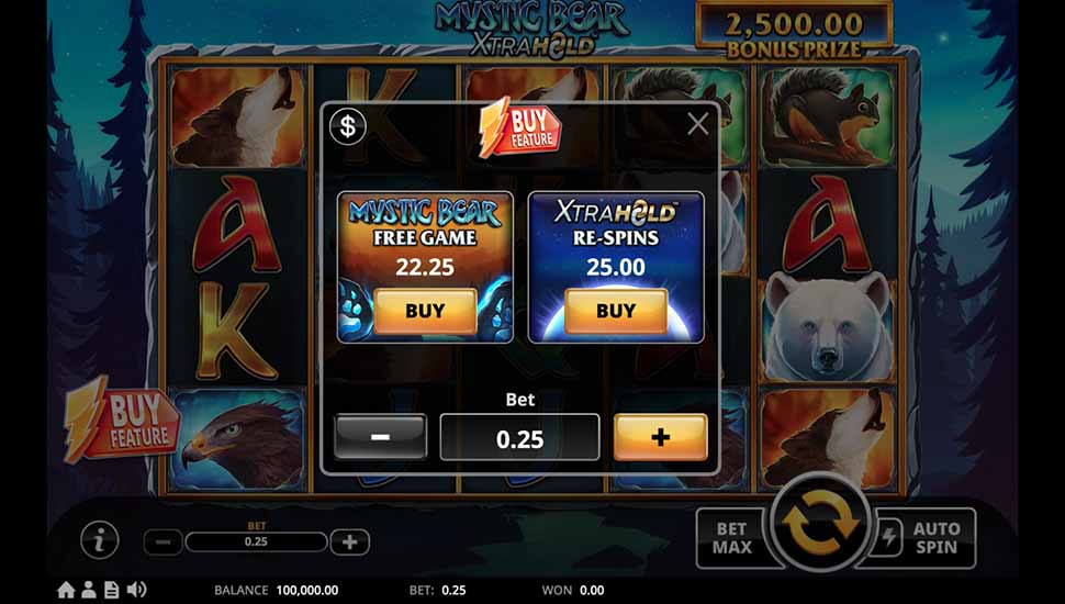 Mystic Bear XtraHold slot Bonus Buy