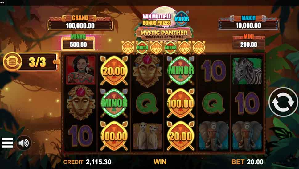 Mystic Panther Treasures of the Wild slot machine