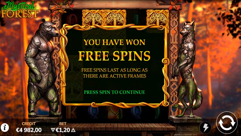 Mystical forest slot Free Spins