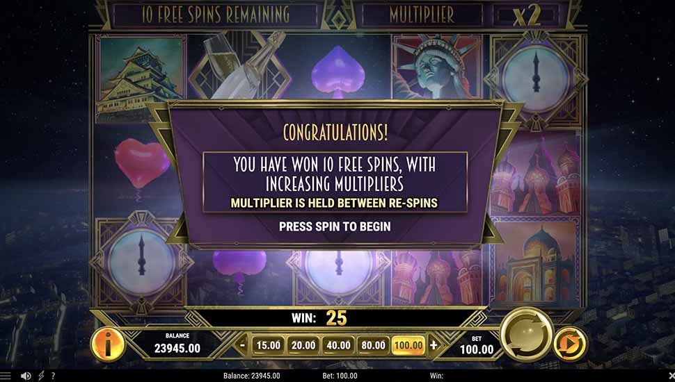 New Year Riches slot free spins