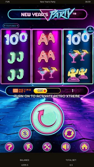 New Year's Party Slot Mobile