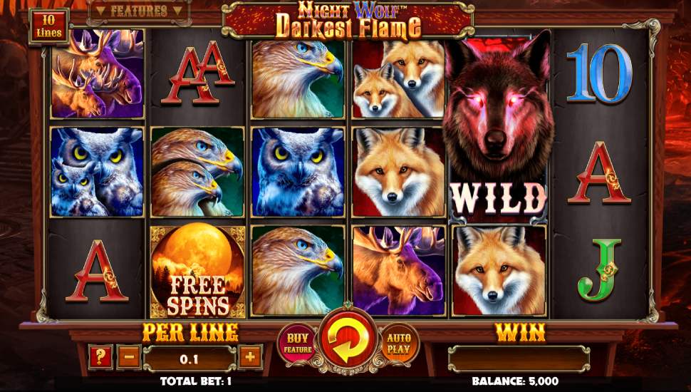 Night Wolf Darkest Flame Slot - Review, Free & Demo Play preview