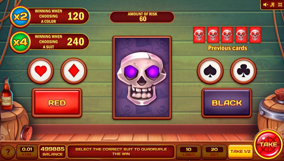 Old Pirate Rum slot gamble