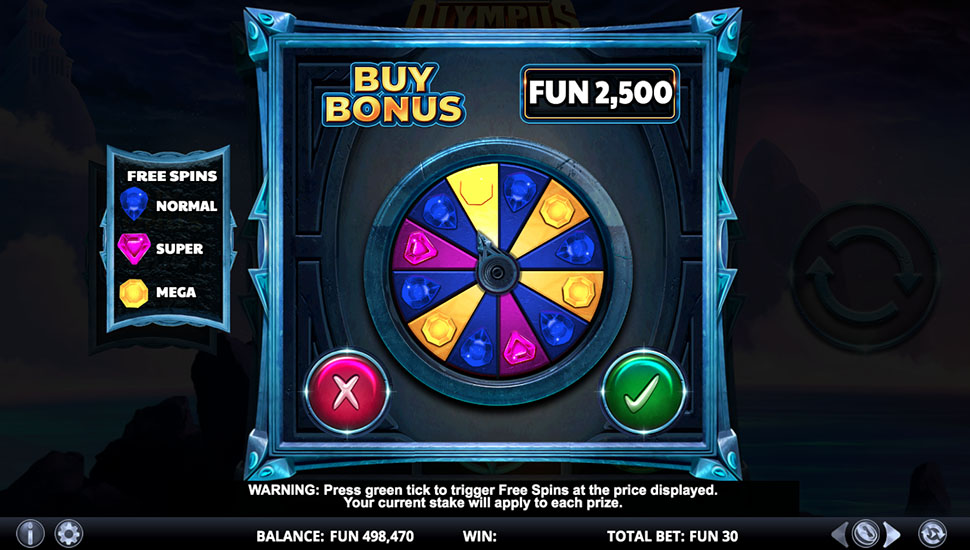 Olympus Infinity Reels slot machine