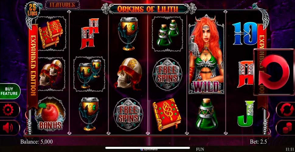 Origins of Lilith Expanded Edition slot mobile