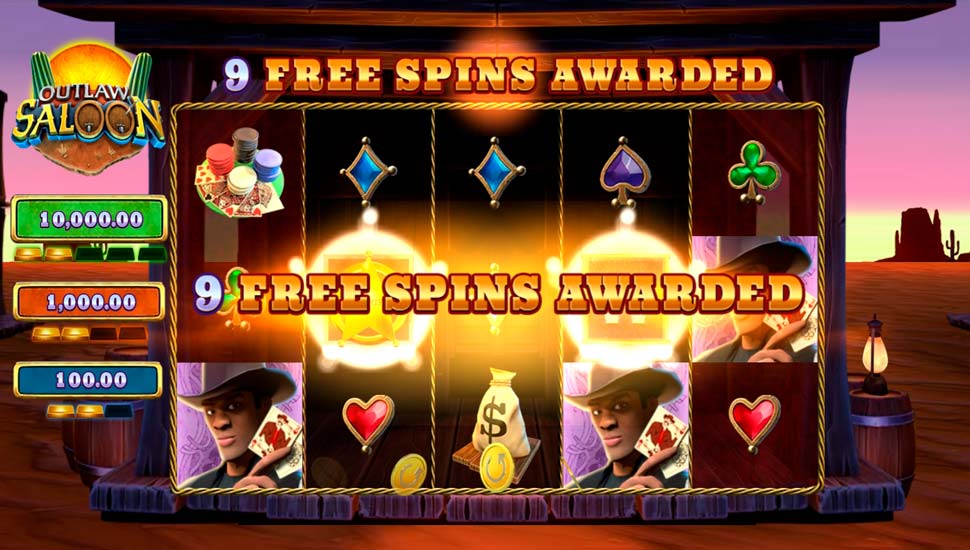 Outlaw saloon slot Free Spins