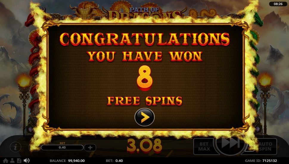 Path of Dragons Slot - Free Spins