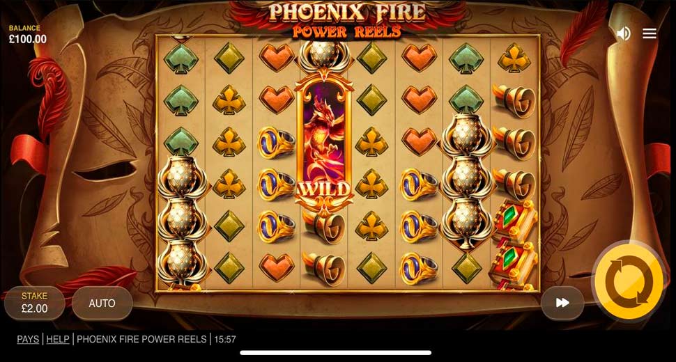 Phoenix Fire Power Reels slot mobile
