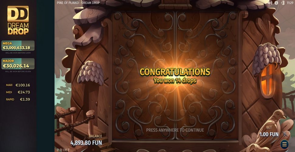 Pine of Plinko Dream Drop Slot Review Free Play