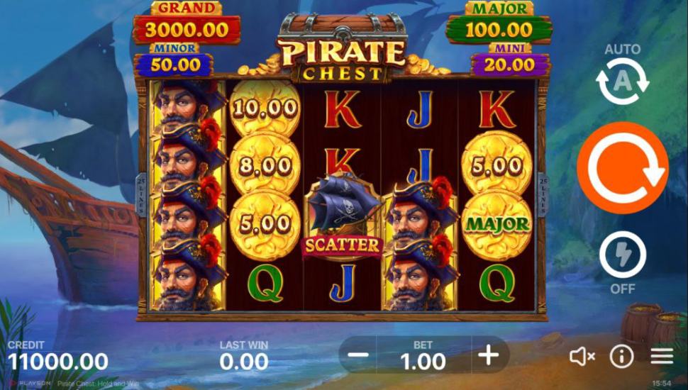Pirate Chest: Hold and Win slot mobile