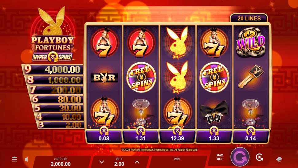 Playboy Fortunes Hyperspins Slot preview