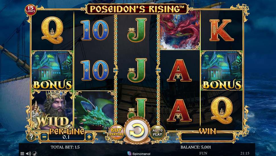 Poseidon’s Rising 15 Lines Slot - Review, Free & Demo Play