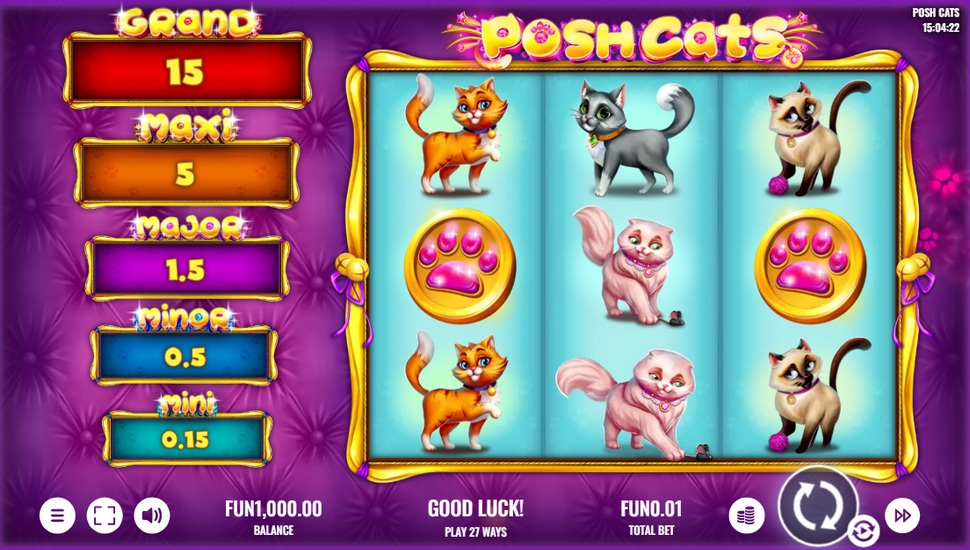 Posh Cats Slot preview