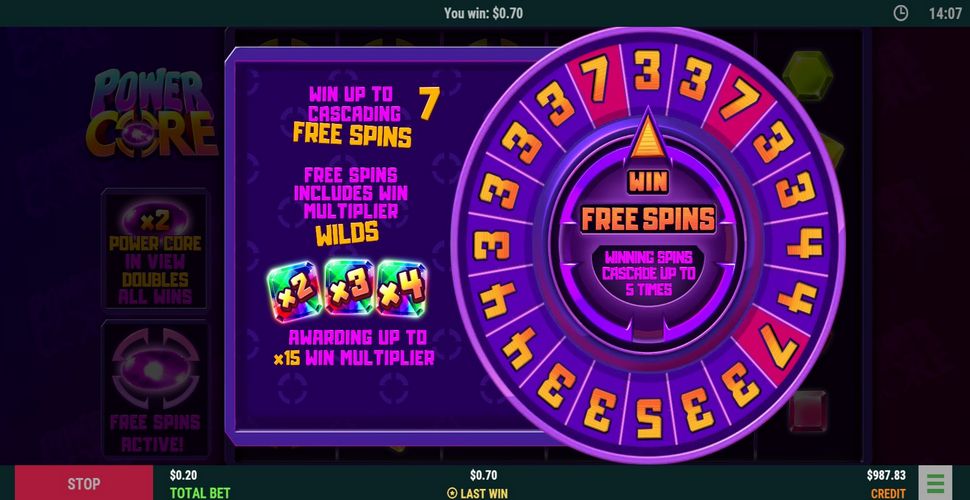 Power Core Slot - Free Spins