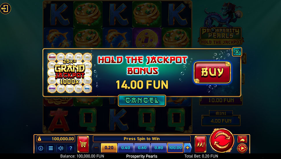 Prosperity Pearls Hold the Jackpot slot machine