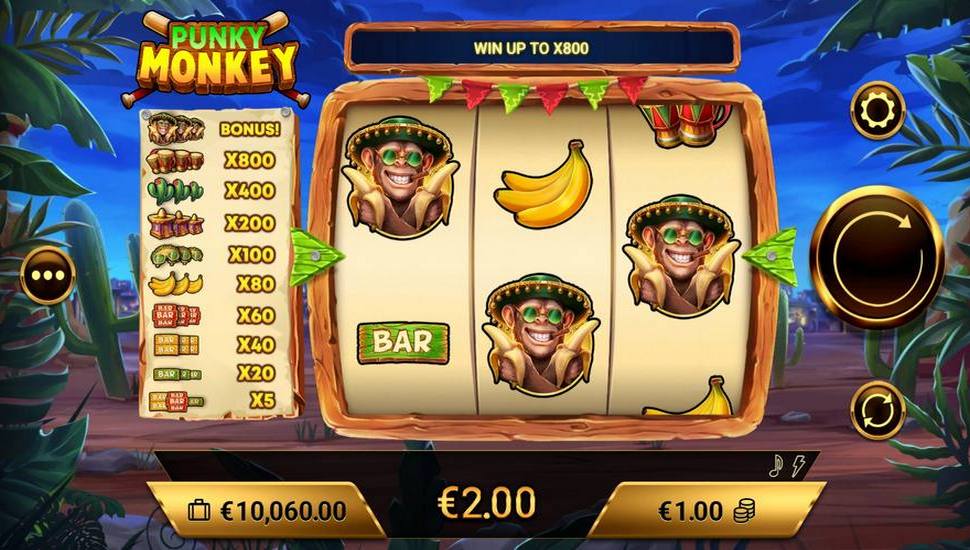 Punky Monkey slot gameplay