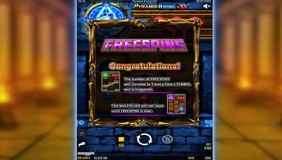 Pyramid Rising x33 Slot - Free Spins