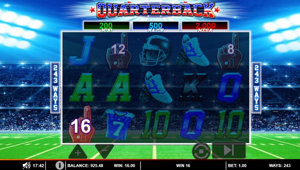Quarterback slot machine