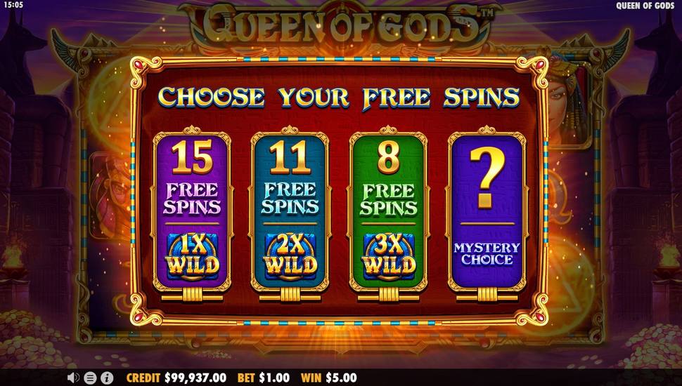 Queen of Gods Slot - Free Spins