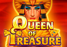 Queen of Treasure Slot Logo