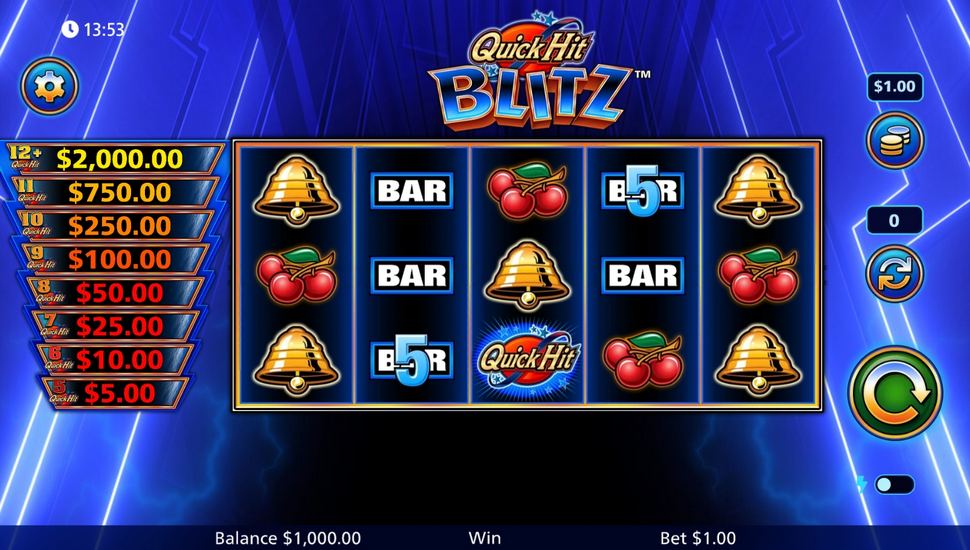 quick hits blitz slot machine