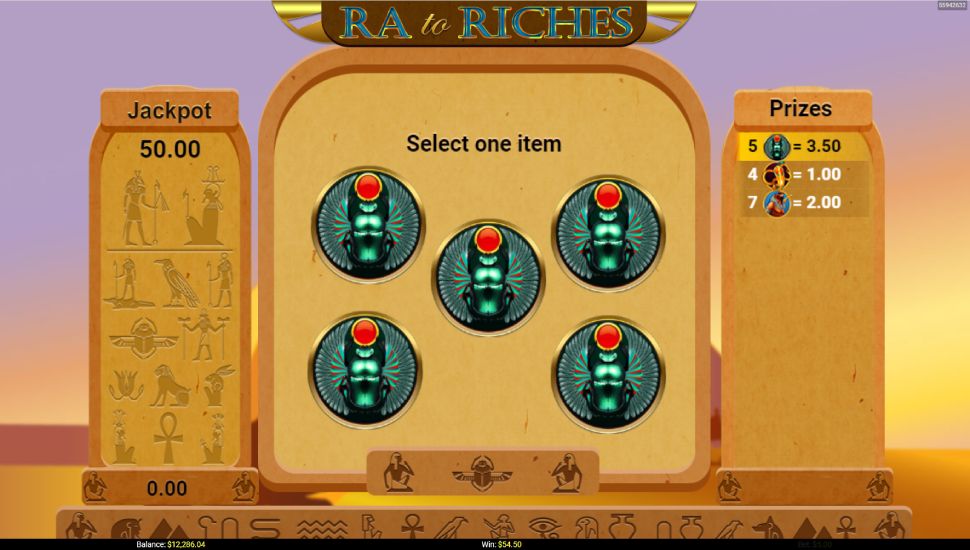 Ra to Riches slot - feature