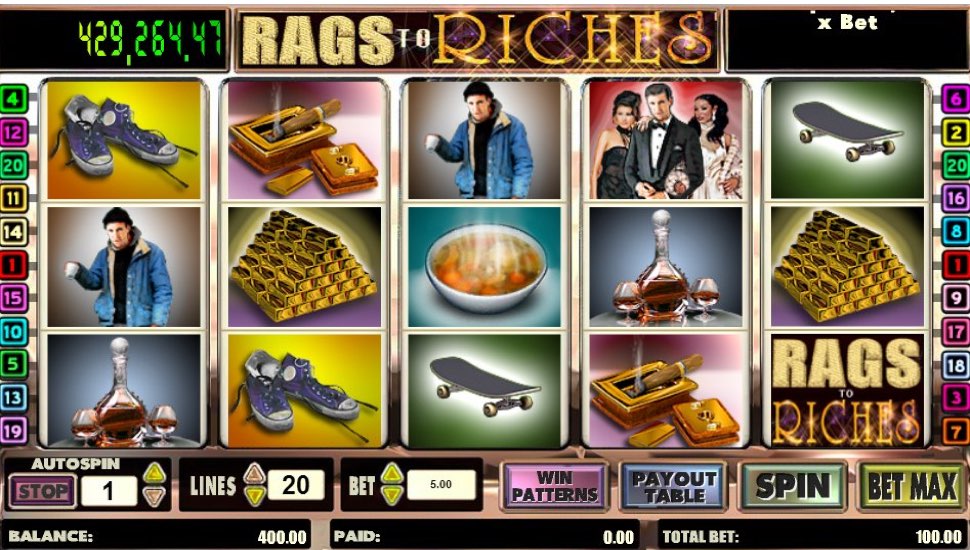 Rags to Riches Online Slot by Amaya Gaming