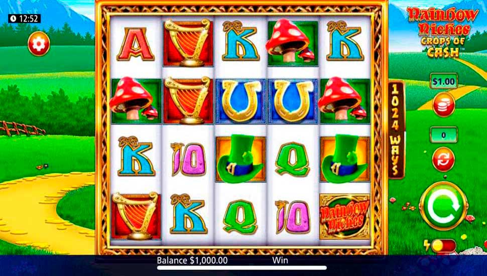 Rainbow Riches Crops of Cash slot mobile