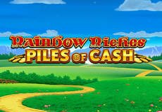 Rainbow Riches Piles of Cash Slot - Review, Free & Demo Play logo