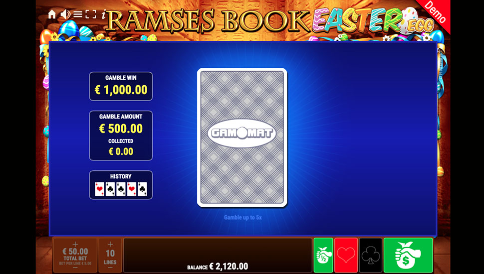 Ramses Book Easter Egg slot machine