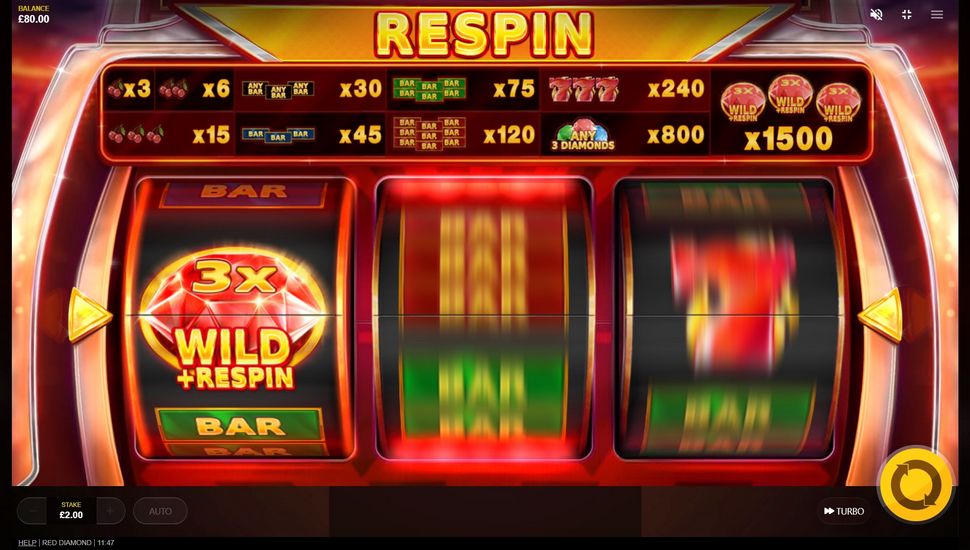 Red Diamond Slot - Respin