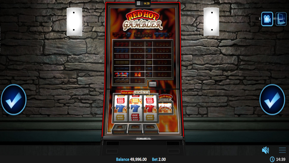 Red Hot Gambler slot gamble feature